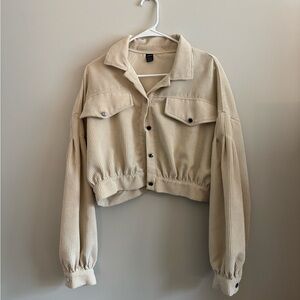 SHEIN Corduroy Cropped Jacket